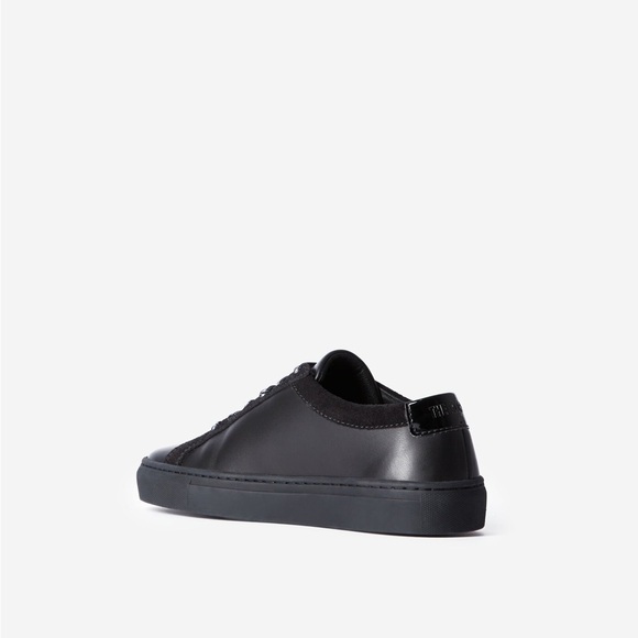The Kooples Black Leather Unisex Sneakers. Size 37. NWT! - Picture 6 of 9